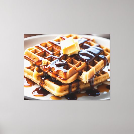 Wafels Canvas Afdruk (Voorkant)