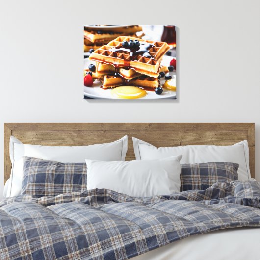 Wafels Canvas Afdruk (Insitu (Slaapkamer))