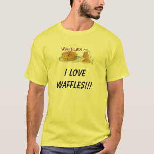 Wafels, ik hou van WAFFLES!!! T-shirt