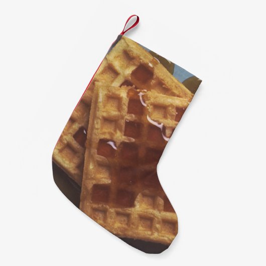 Wafels met stroop kleine kerstsok (Voorkant (Hangend))