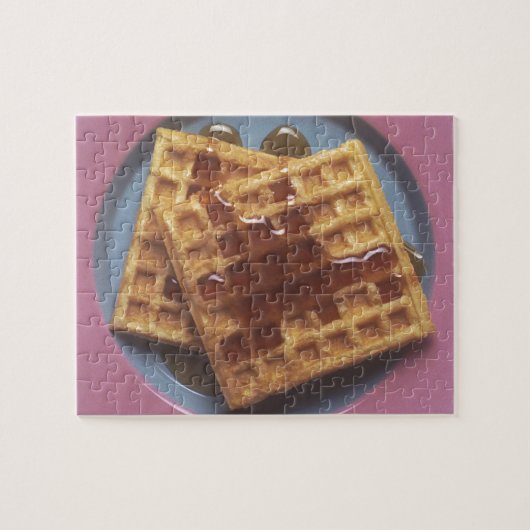 Wafels met stroop legpuzzel (Horizontaal)