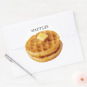 Wafels op ronde Stickers (Envelop)
