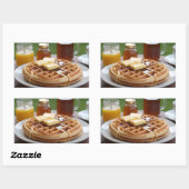 Wafels Rechthoekige Sticker (Vel)
