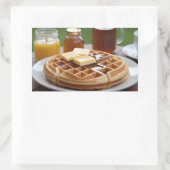 Wafels Rechthoekige Sticker (Tas)