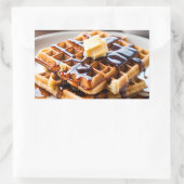 Wafels Rechthoekige Sticker (Tas)