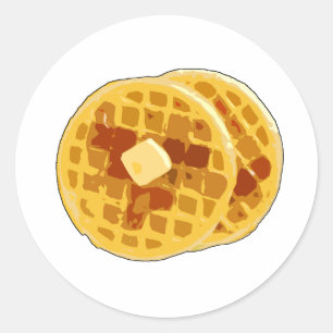 Wafels Ronde Sticker