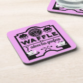 Wafels uit België Bier Onderzetter (Linkerzijde)