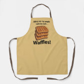 Wafels vullen mijn lege ruimtes met wafels schort (Voorkant)