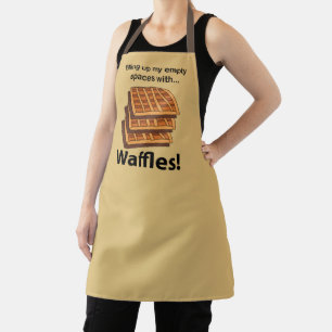 Wafels vullen mijn lege ruimtes met wafels schort
