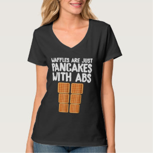 Wafels zijn gewoon pannenkoeken met abs bakker t-shirt