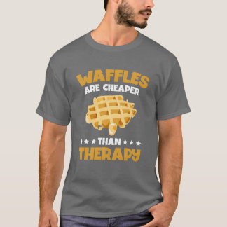 Wafels Zijn Goedkopertherapie Eten Liefhebber Wafe T-shirt