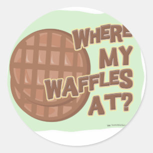 Wafeltekort! Ronde Sticker