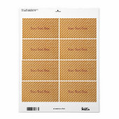 Wafeltextuur Etiket (Full Sheet)