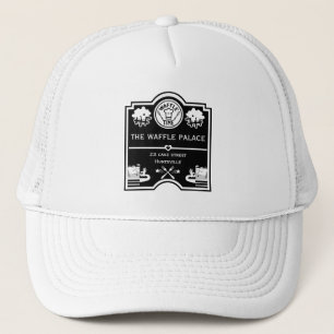 Wafelwinkel of pop-up voedselkraam trucker pet