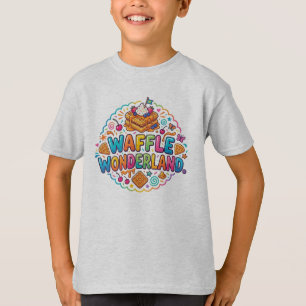 Waffel Wonderland – Zoete Ontbijtdroom T-shirt