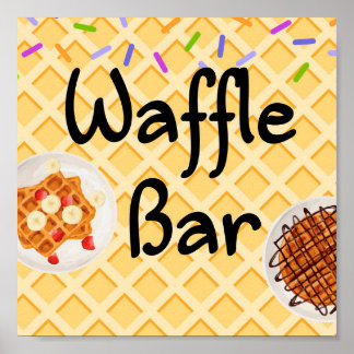 Waffelbar-poster Poster