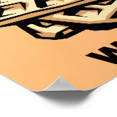 Waffels pannenkoeken met ABS Funny Poster Sign (Hoek)