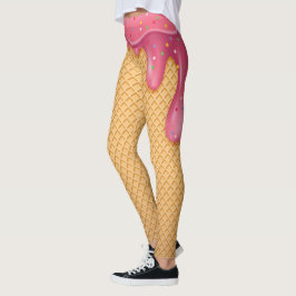 Waffle Cone Ice Cream Leggings