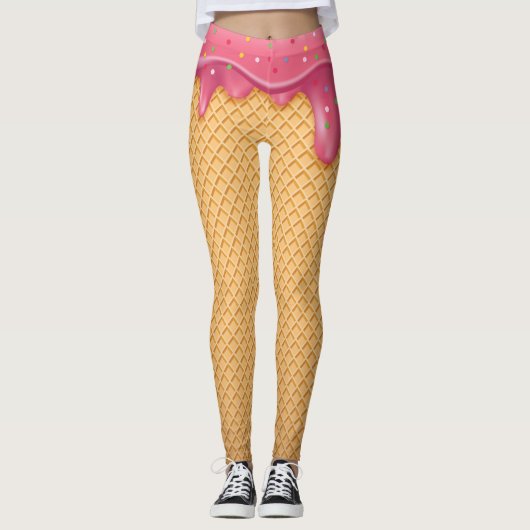 Waffle Cone Ice Cream Leggings (Voorkant)