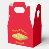 Waffle Cute Breakfast Brunch Kinder 1st Birthday Bedankdoosjes (Geopend)