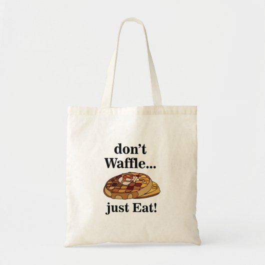 Waffle Dessert Food Funny  Tote Bag (Voorkant)