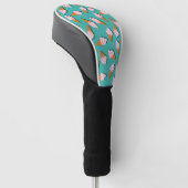 Waffle-kegels, ijs en bevroren yoghurtpatroon golfheadcover (Schuin)