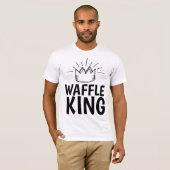 WAFFLE KING DAD MANNEN FUNNY T-Shirts (Voorkant volledig)