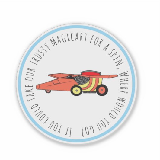 Waffle+Mochi- Magicart-Vinyl Sticker (Devant)