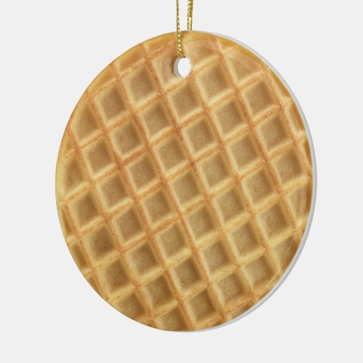 Waffle Patterned Keramisch Ornament (Links)