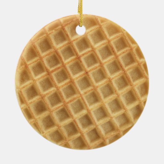 Waffle Patterned Keramisch Ornament (Achterkant)