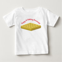 Waffle Schattige Ontbijt Verjaardagsfeest