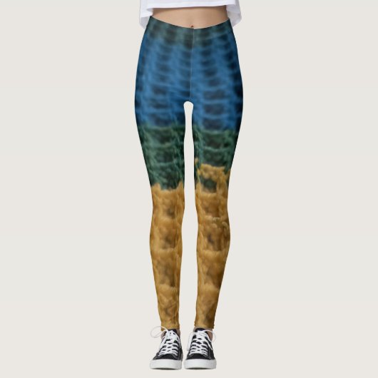 Waffle Stitch Crochet Design Leggings (Voorkant)