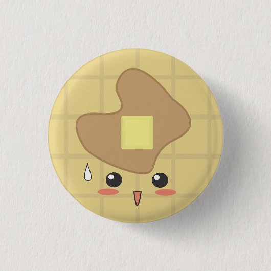 Waffle - Waffle Ronde Button 3,2 Cm (Voorkant)
