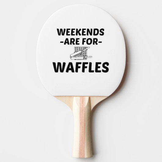 WAFFLE WEEKEND TAFELTENNISBATJE (Voorkant)