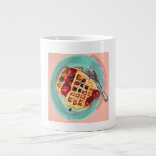 Waffles and Berries Extra Grote Beker (Voorkant)