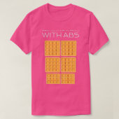 Waffles Are Just Pancakes With Abs Funny Baker T-shirt (Design voorkant)