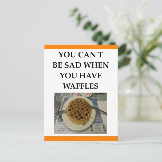 WAFFLES BRIEFKAART (Staand voorkant)