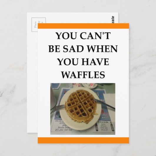 WAFFLES BRIEFKAART (Voorkant / Achterkant)