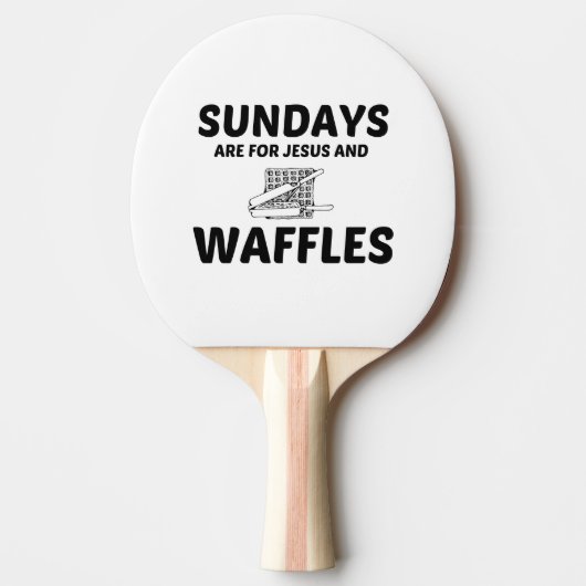 WAFFLES EN JESUS SUNDAY TAFELTENNISBATJE (Voorkant)