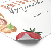 Waffles Fruits de café Affiche de bienvenue de bru (Coin)