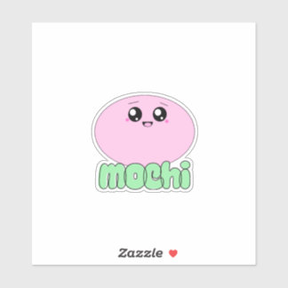 Waffles+Mochi-Alleen Mochi-Vinyl Sticker