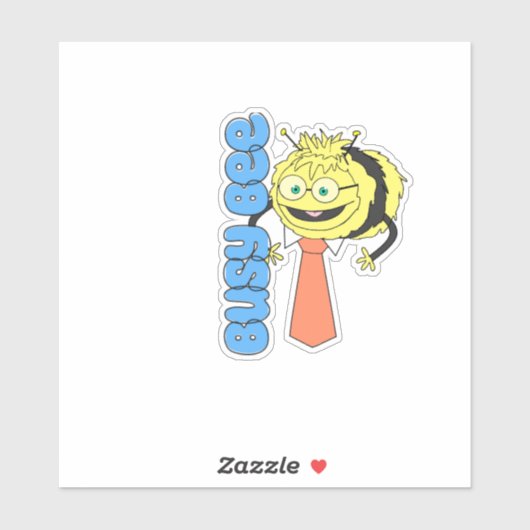 Waffles+Mochi-Busy Bee Vinyl Sticker (Feuille)