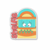 Waffles&Mochi-Shelfie -Vinyl Sticker (Voorkant)