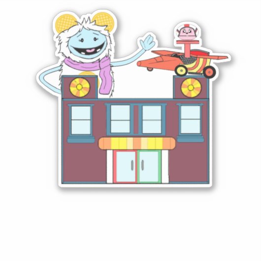 Waffles + Mochi-Vinyl Sticker (Devant)