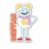 Waffles&Mochi-Waffles Vinyl Sticker (Voorkant)