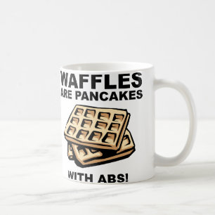 Waffles Pannenkoeken Met Buikspieren Funny Mok of