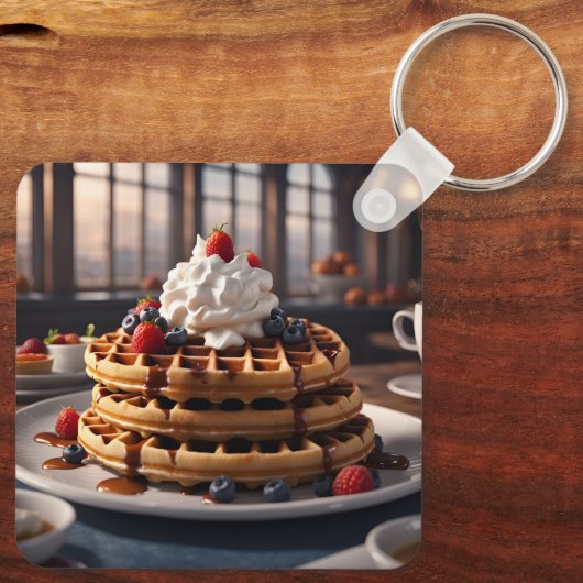 Waffles Sleutelhanger (Achterkant)