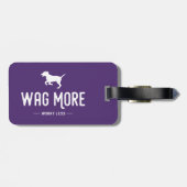 Wag meer zorgen minder bagagelabel (Achterkant horizontaal)