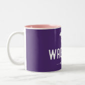 Wag meer zorgen minder tweekleurige koffiemok (Links)