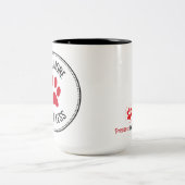 Wag plus d'écorce moins de Mug (Centre)